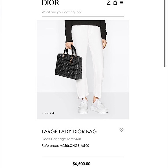 Dior: Lady Dior Charms Patent Enamel Cannage Lambskin Shoulder Handbag (Black) - Picture 3 of 16